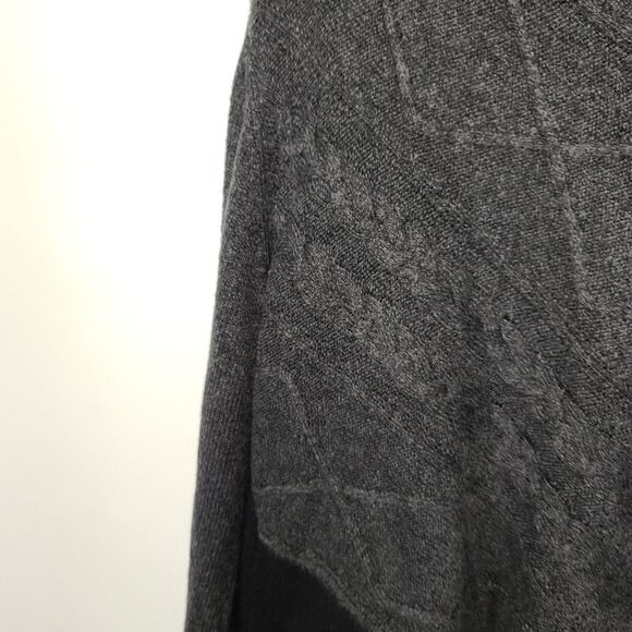 Style & Co Plus Women’s Gray V-Neck Mixed-Stitch Sweater Size 2X - Picture 5 of 11